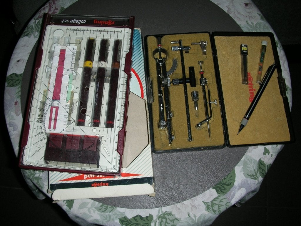 rotring compass set 532 208 + set pennen, Hobby & Loisirs créatifs, Dessin, Enlèvement
