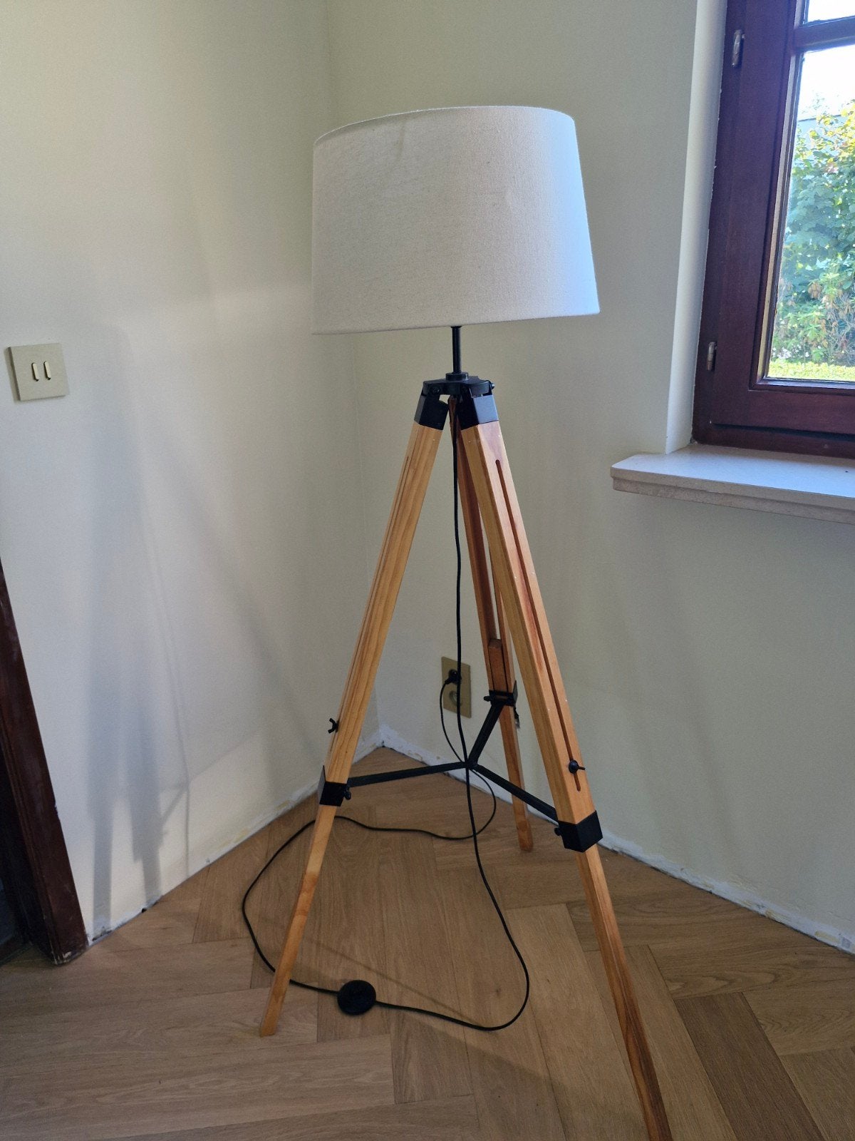 Lampe sur pied, Enlèvement, Comme neuf, Bois, 100 à 150 cm