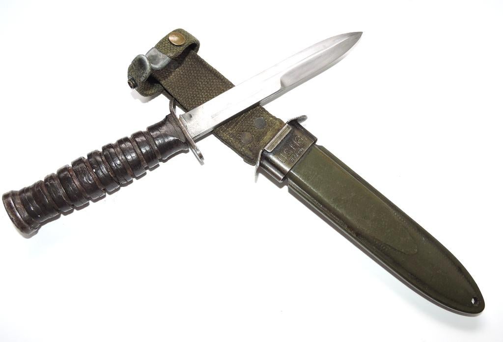 1943 1944 US M3 BOKER PARACHUTISTENMES, Verzamelen, Militaria | Tweede Wereldoorlog, Ophalen of Verzenden, Overige soorten