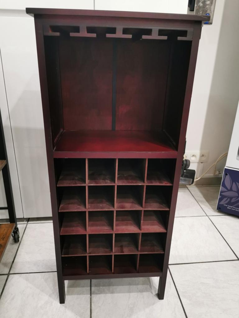 Meuble bouteille vin, Enlèvement