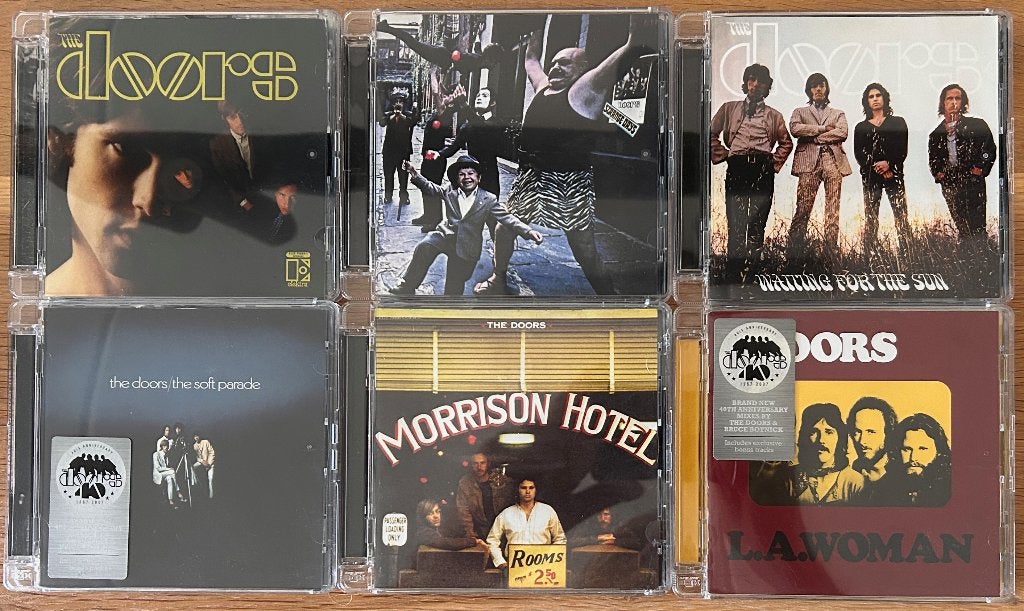 THE DOORS - Alle 6 studioalbums ( remastered; 6 CDs ), Cd's en Dvd's, Cd's | Rock, Verzenden, Zo goed als nieuw, Poprock
