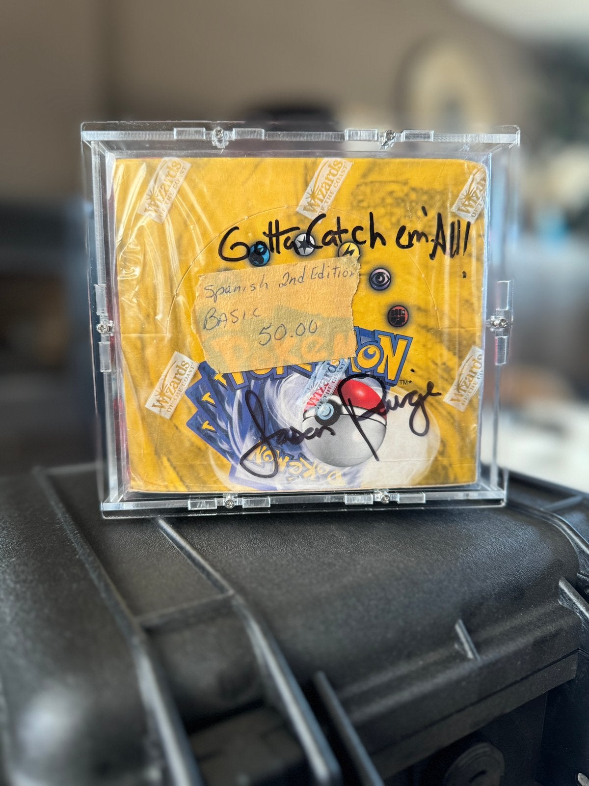 Pokémon - Gesigneerde Sealed Base Set Booster Box, Enlèvement, Neuf, Booster