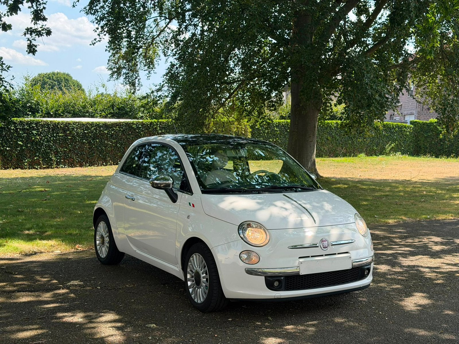 Fiat 500 l airco l panoramadak l benzine, Auto's, Beige, Handgeschakeld, Particulier, Te koop