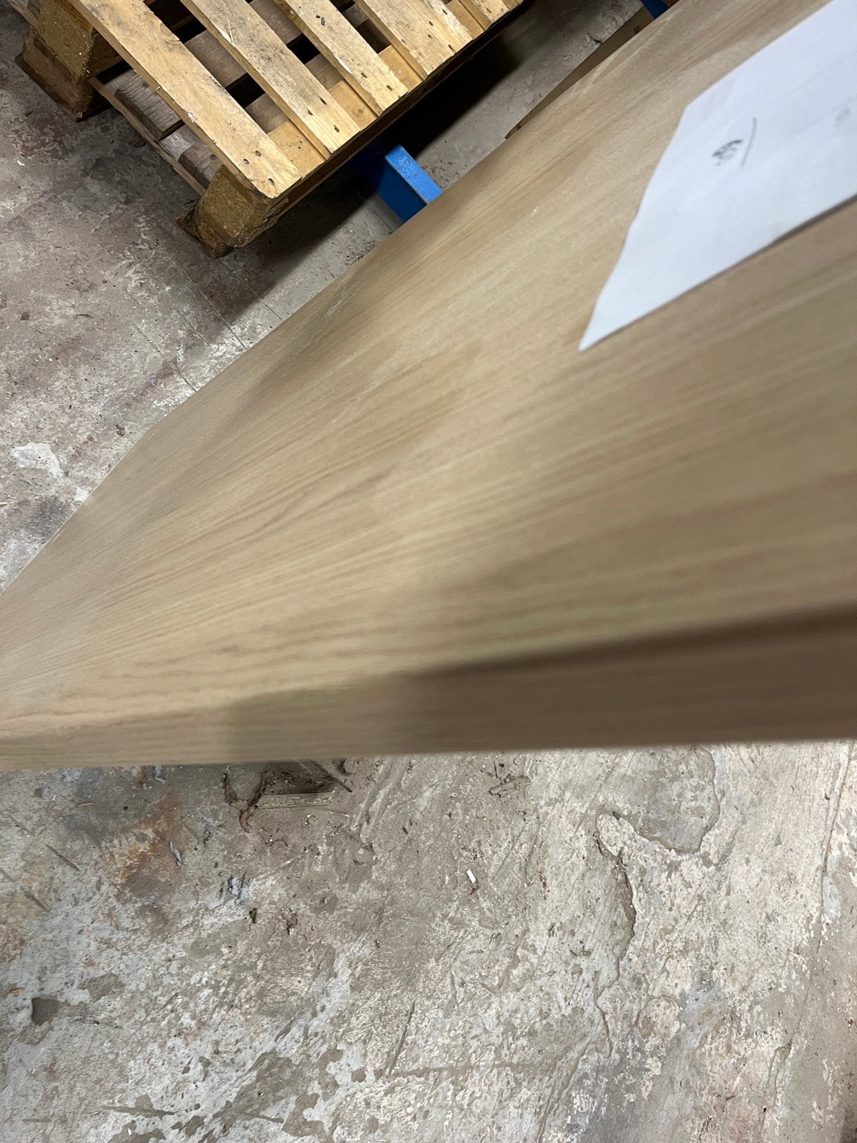Werkplad postvorm laminaat eik naturel look, Ophalen, Nieuw, HPL, 20 tot 50 mm