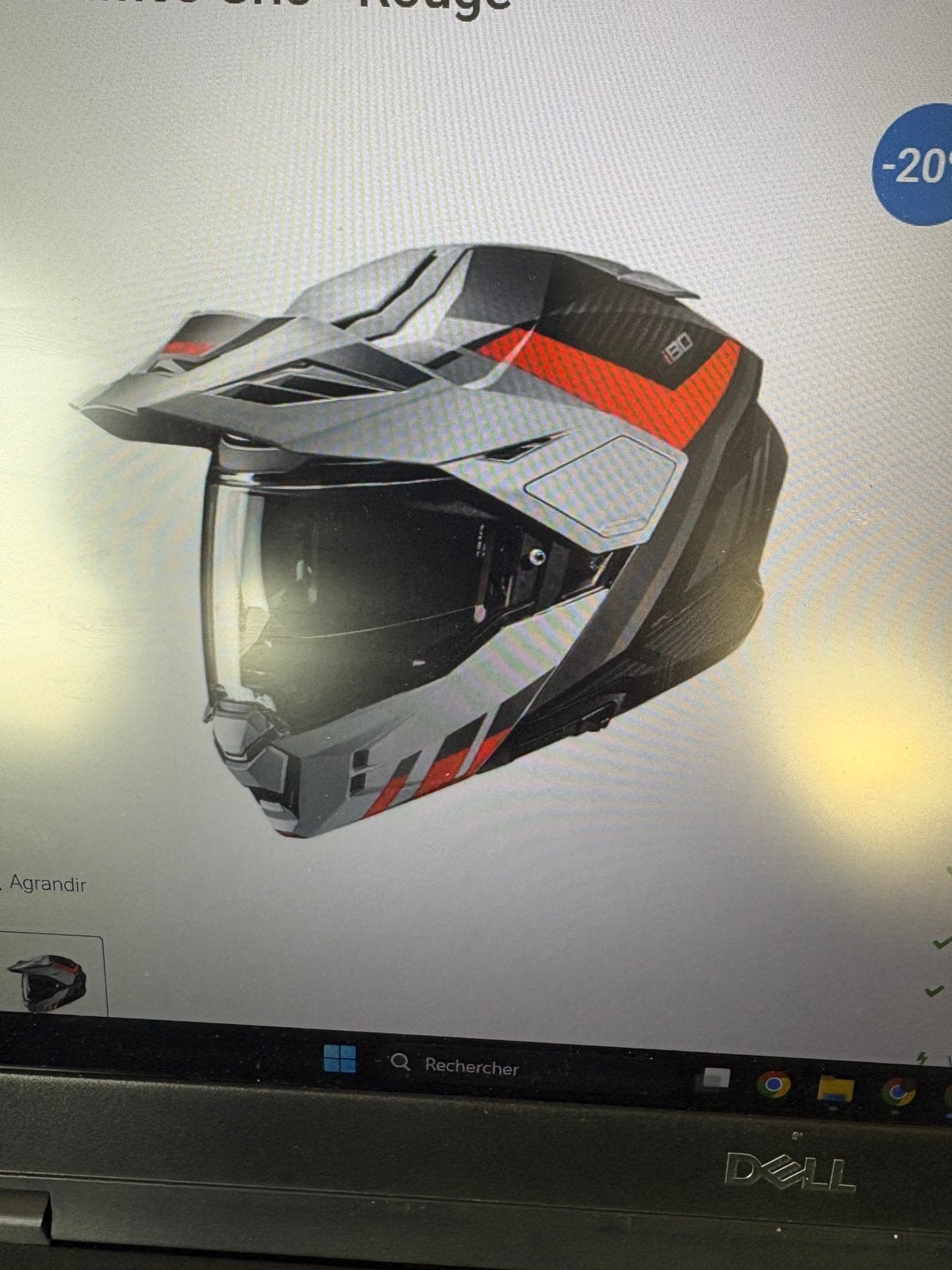 Hjc i80 porter que quelques fois taille S, Motoren, Ophalen of Verzenden, HJC