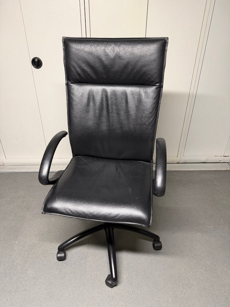zwarte bureaustoel, Huis en Inrichting, Bureaustoelen, Gebruikt, Bureaustoel, Zwart, Ophalen