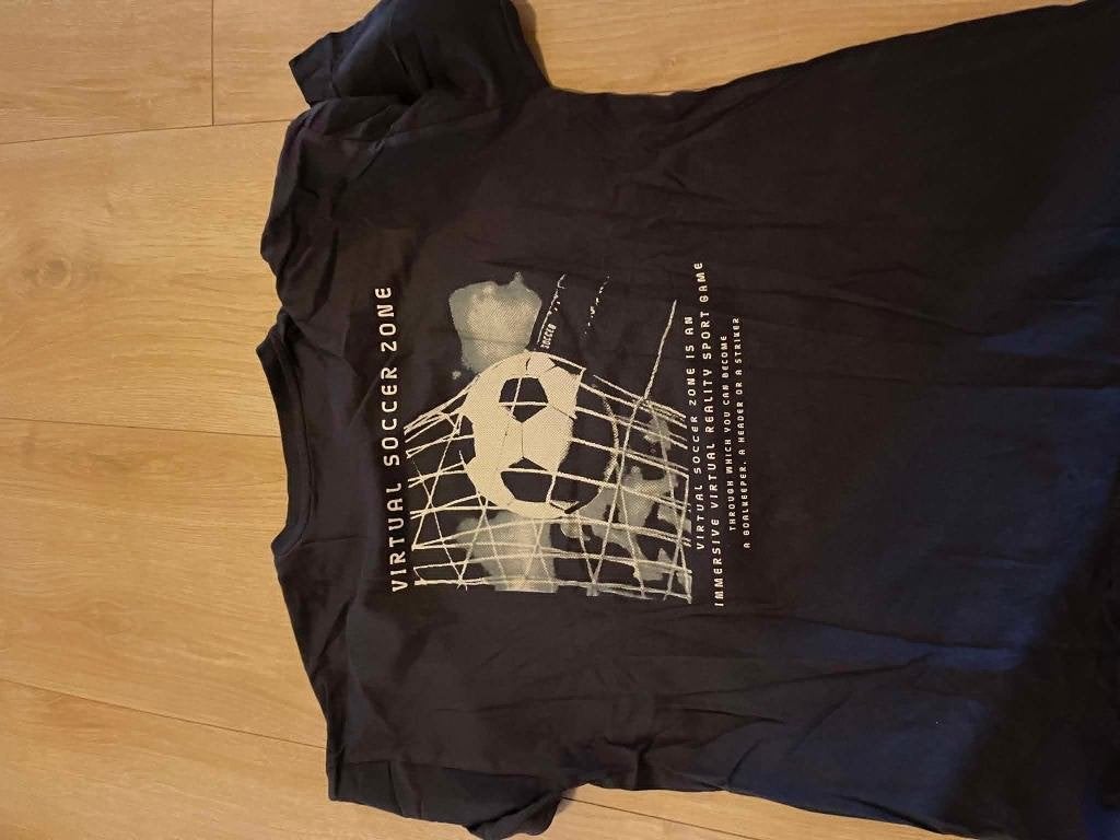tshirt grijs print achter voorkant effen grijs 170, Kinderen en Baby's, Kinderkleding | Maat 170, Ophalen of Verzenden, Gebruikt