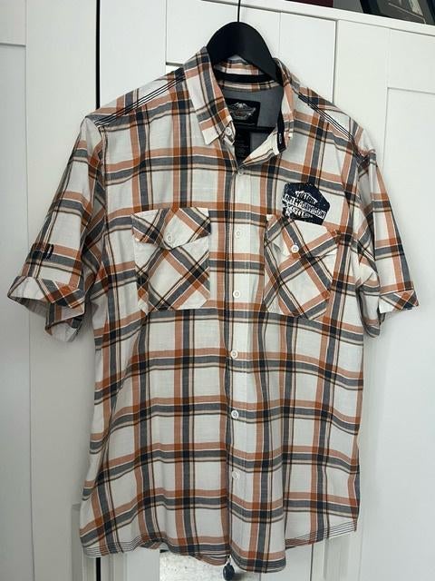 Chemise Harley-Davidson orange et grise taille L, Motos, Vêtements | Vêtements de moto, Seconde main, Enlèvement ou Envoi, Autres types