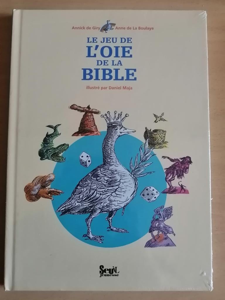 NOUVEAU Livre et jeu didactique Le jeu de l'oie de la Bible, Enlèvement ou Envoi, Neuf