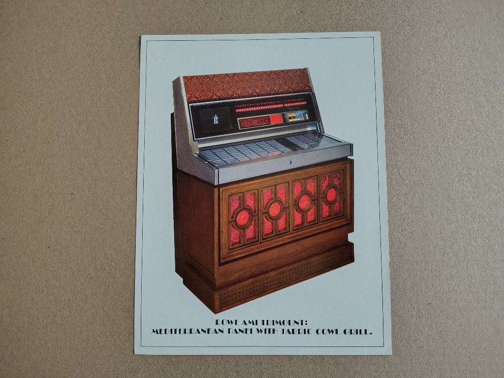 Flyer: Rowe-AMi MM4 (1970) jukebox, Verzamelen, Verzenden, Ami