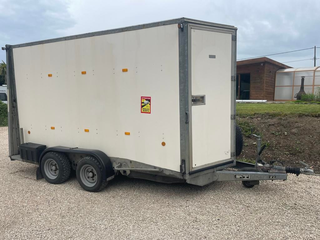 Ifor Williams met valkep en deur, 415x170x210 lxbxh cm, Ophalen, Gebruikt