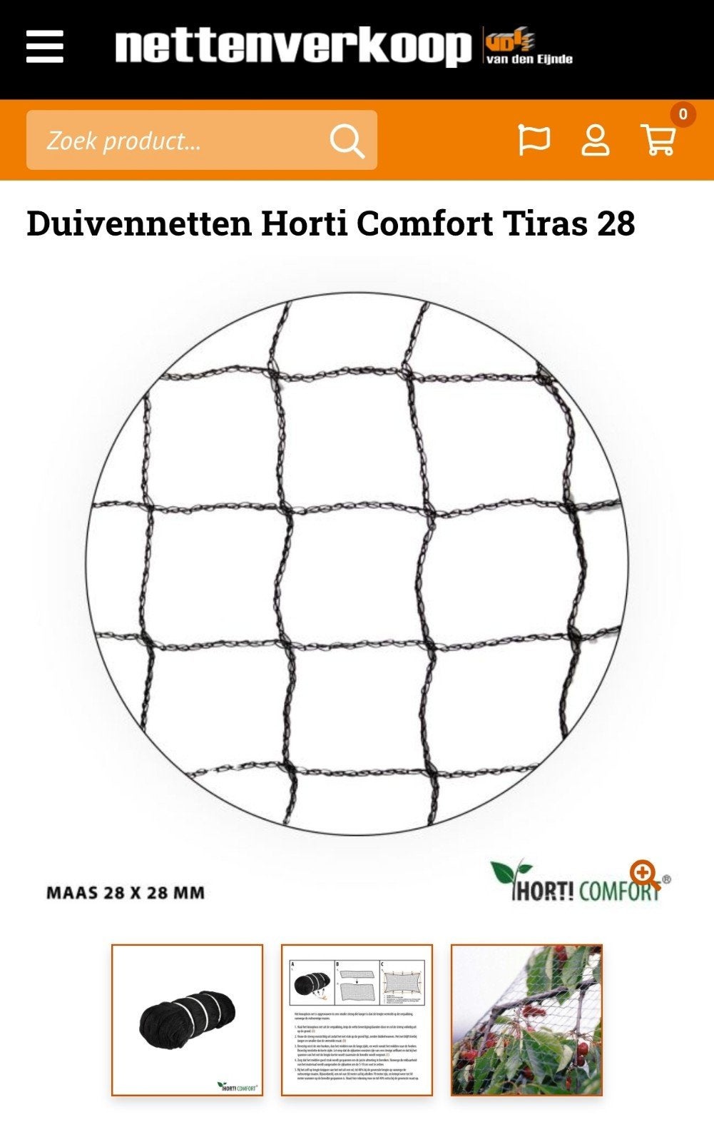 vogelnet volierenet duivennet, Animaux & Accessoires, Enlèvement ou Envoi, Neuf