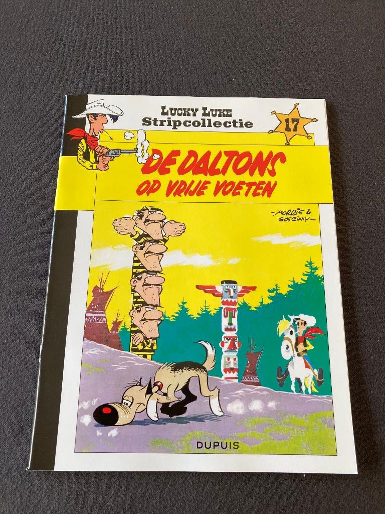 Strip 'De Daltons op vrije voeten' Morris & Goscinny (1x gel, Une BD, Enlèvement ou Envoi, Comme neuf, Morris & Goscinny,