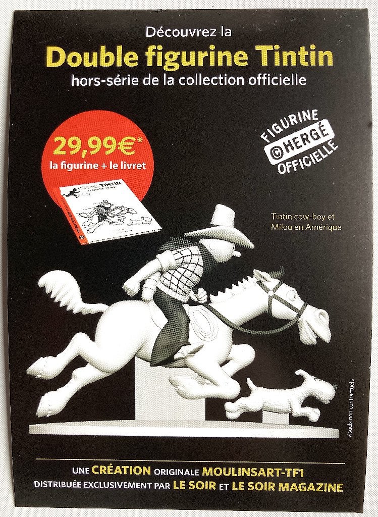 Tintin Hergé carte postal 2013, Envoi, 1980 à nos jours, Non affranchie