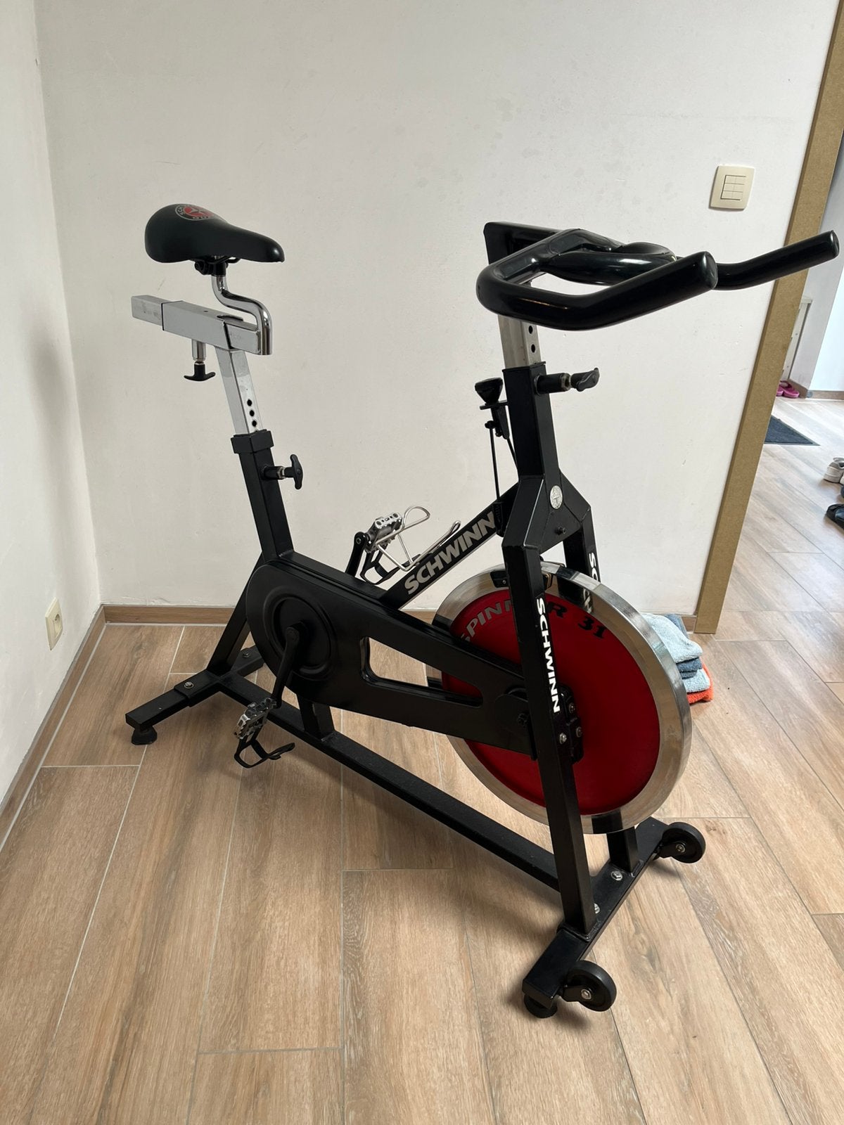 Scwinn spinningfiets, Sport en Fitness, Ophalen, Zo goed als nieuw, Spinningfiets