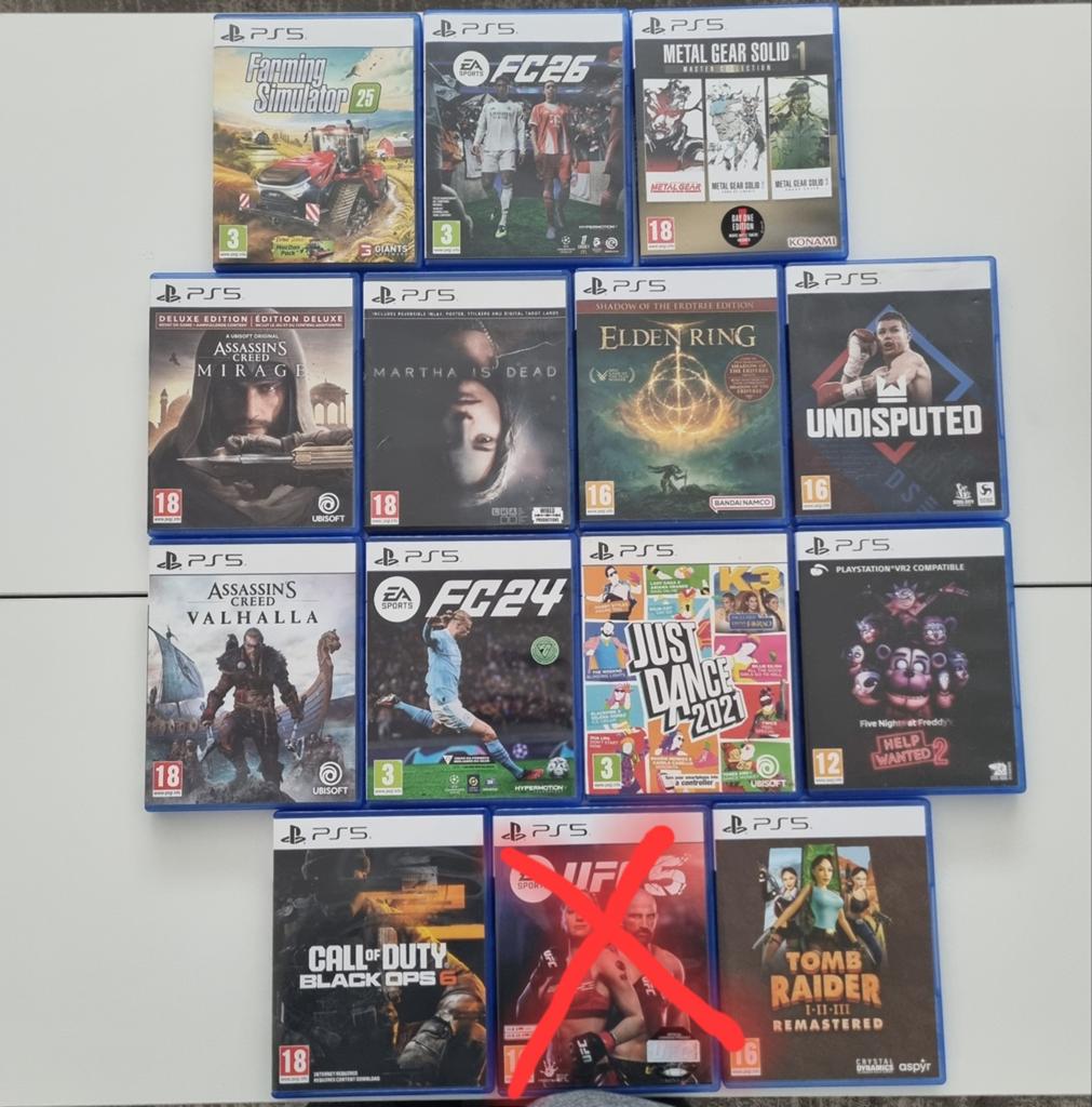 Jeux ps5, Enlèvement