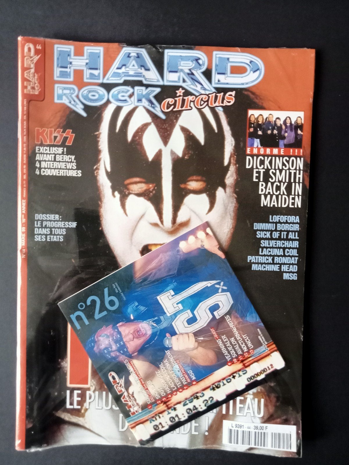 KISS French Sealed Magazine + CD 1999