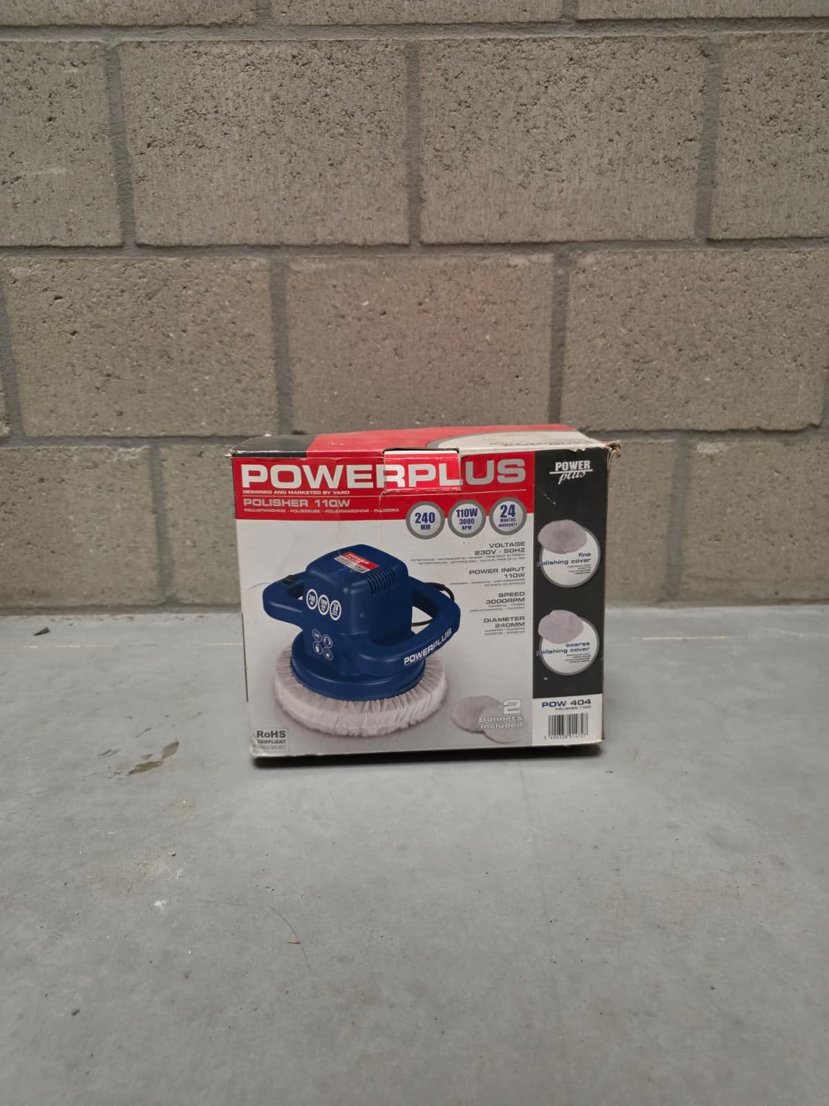 Powerplus Polijstmachine 110W (POW 404) – In Doos, Ophalen