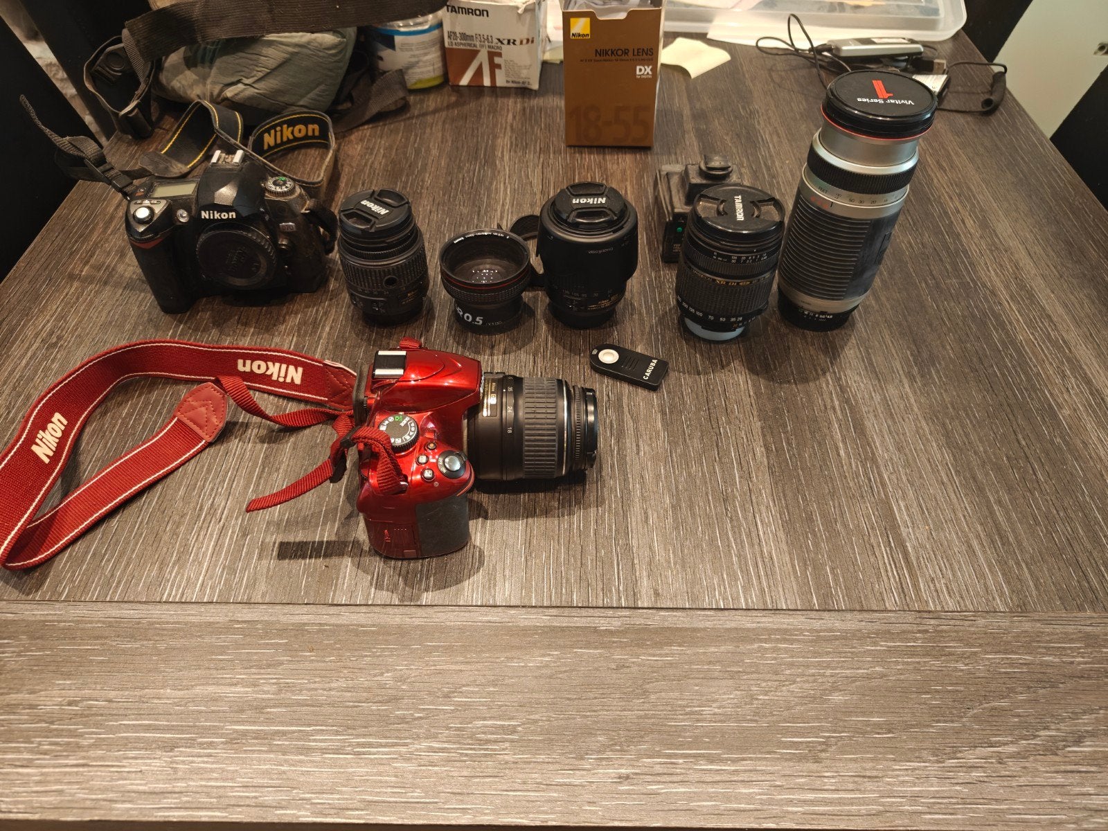Partij camera materiaal, Audio, Tv en Foto, Fotocamera's Digitaal, Ophalen, Nikon