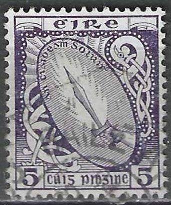 Irlande 1922/1924 - Yvert 47 - Sabre laser - 5 p. (ST), Envoi, Affranchi