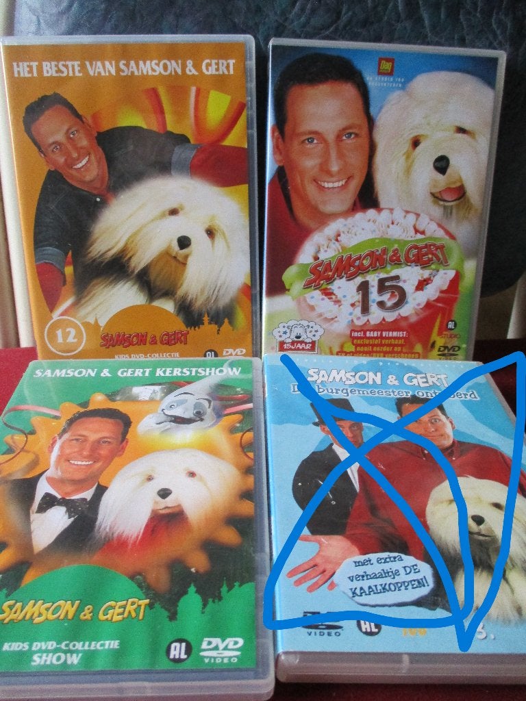 samson en gerd en studio 100 7dvd's voor de kids voor € 9,00, Ophalen of Verzenden, Zo goed als nieuw