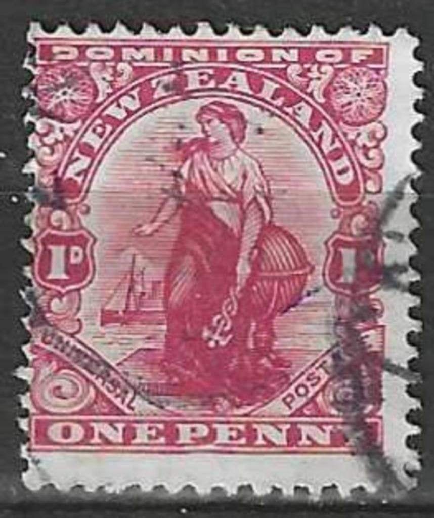 Nouvelle-Zélande 1909/1910 - Yvert 136 - Fermier - 1 p. (ST), Timbres & Monnaies, Timbres | Océanie, Envoi, Affranchi