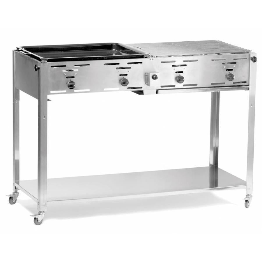 Gas bbq grill en bakplaat, Ophalen