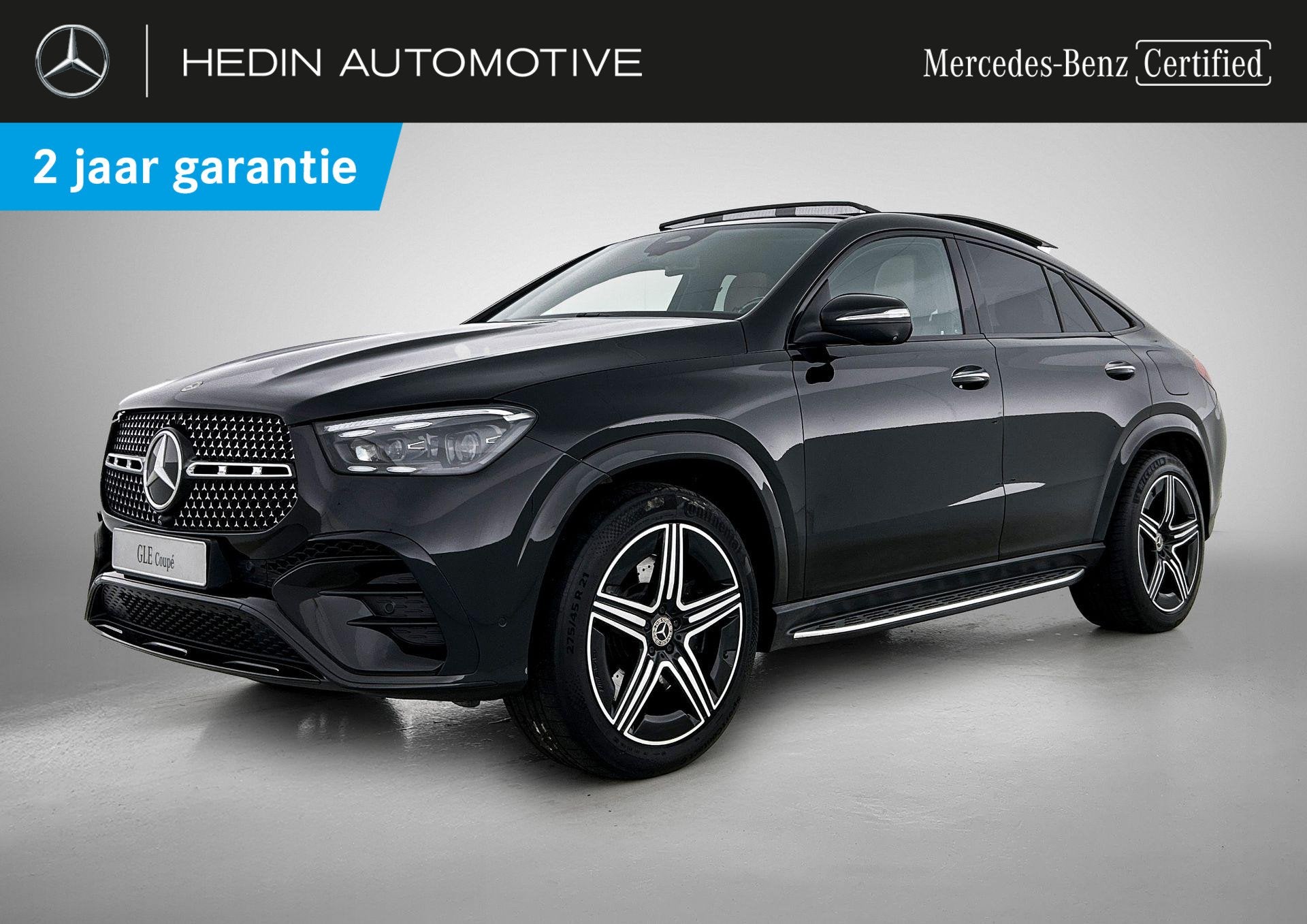 Mercedes-Benz GLE-klasse 350 de 4MATIC Coupé AMG Line | Pan, Dealer onderhouden, Stof, Gebruikt, Zwart