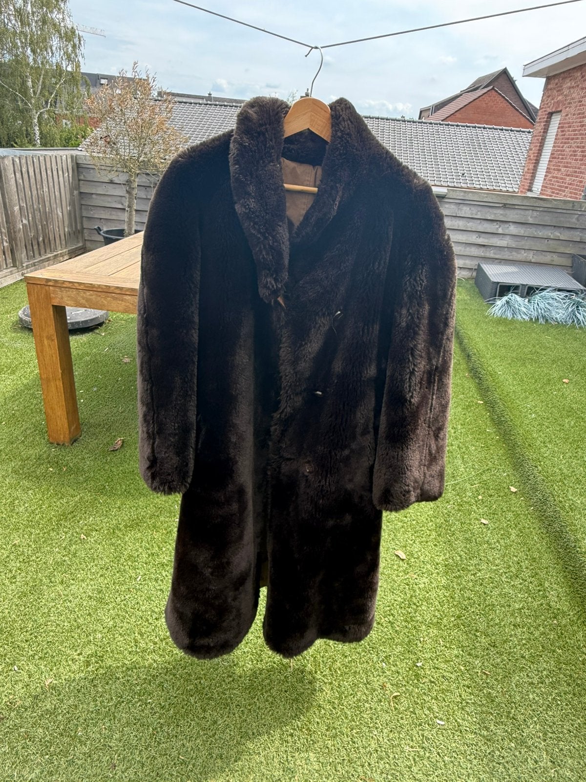 Faux fur bontjas, Kleding | Heren, Ophalen of Verzenden, Zo goed als nieuw