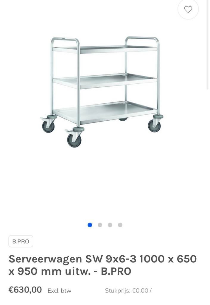 Trolly voor horeca, Doe-het-zelf en Bouw, Transportwagens, Ophalen, Gebruikt