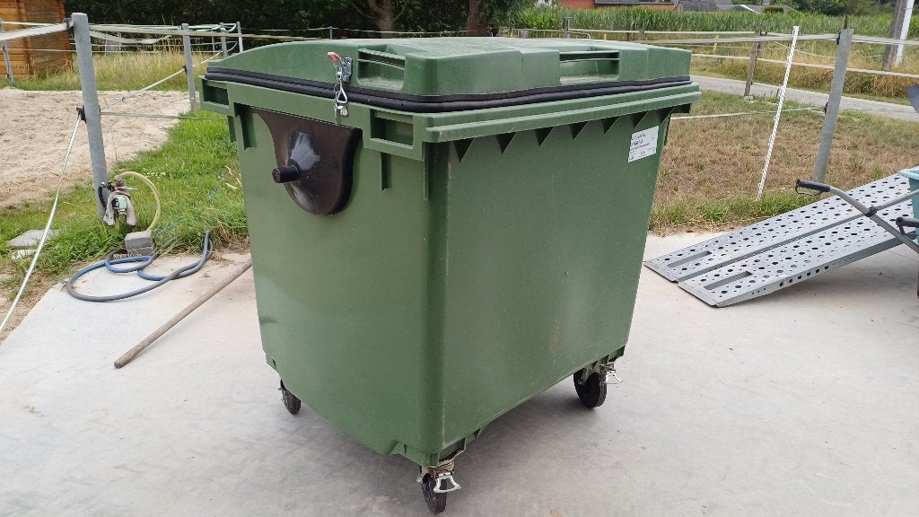 Rolcontainer kunststof 1000L - Luchtdichte rubber afdichting, Élevage, 4 chevaux ou poneys ou plus