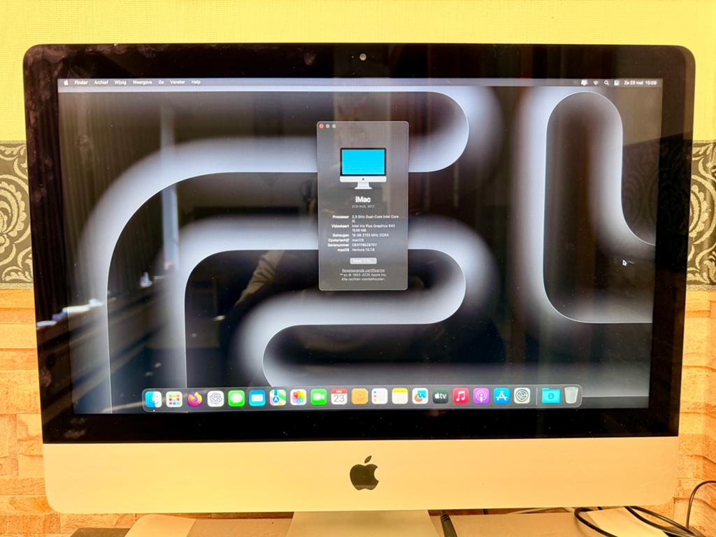 iMac 2017-21 inch i5,16gb/256gb, Computers en Software, Apple Desktops, Ophalen, 2 tot 3 Ghz, SSD, IMac