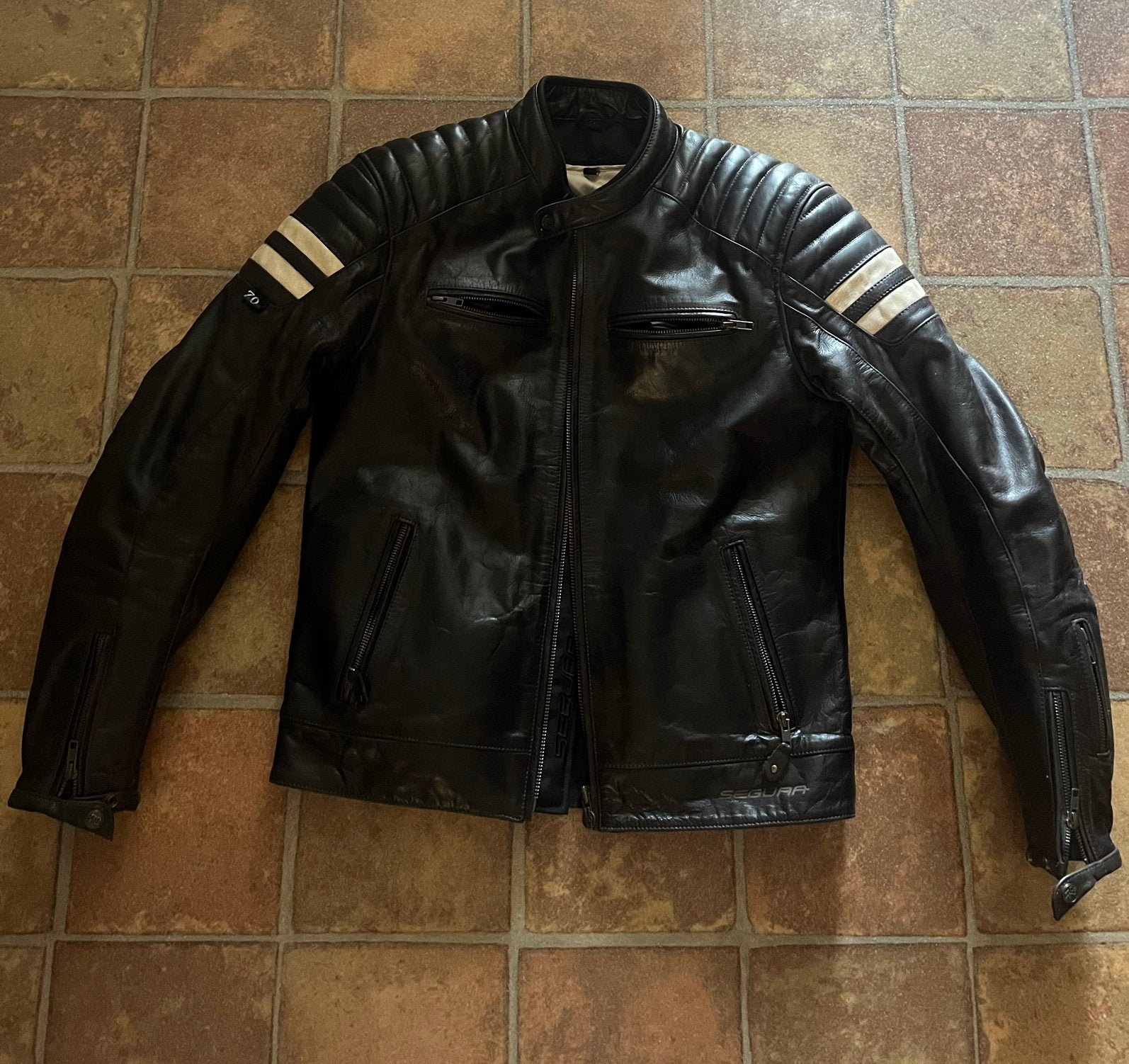 Segura Funky L (bruin), Ophalen, Tweedehands, Heren, Jas | leer