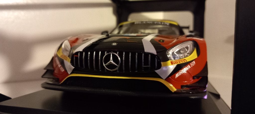 1/18 Mercedes-AMG GT3 Team AKKA Winner GT Séries Monza 2016, Ophalen of Verzenden, Nieuw, Auto, Norev