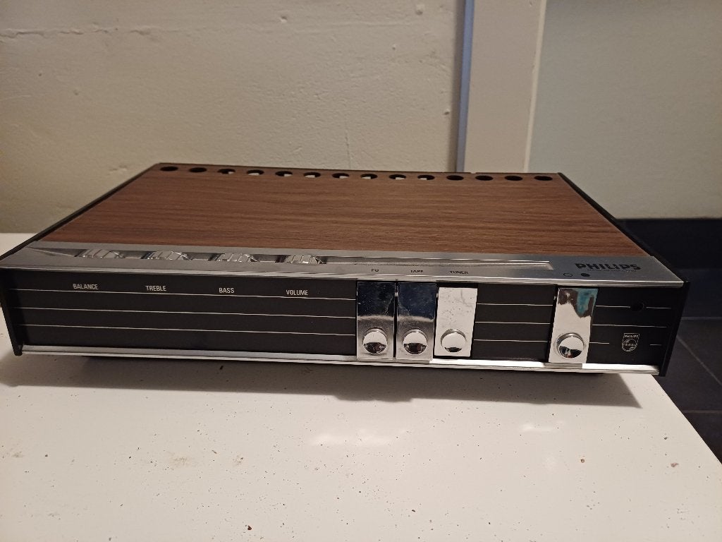 Philips versterker vintage, Autres marques, Moins de 60 watts, Enlèvement, Stéréo