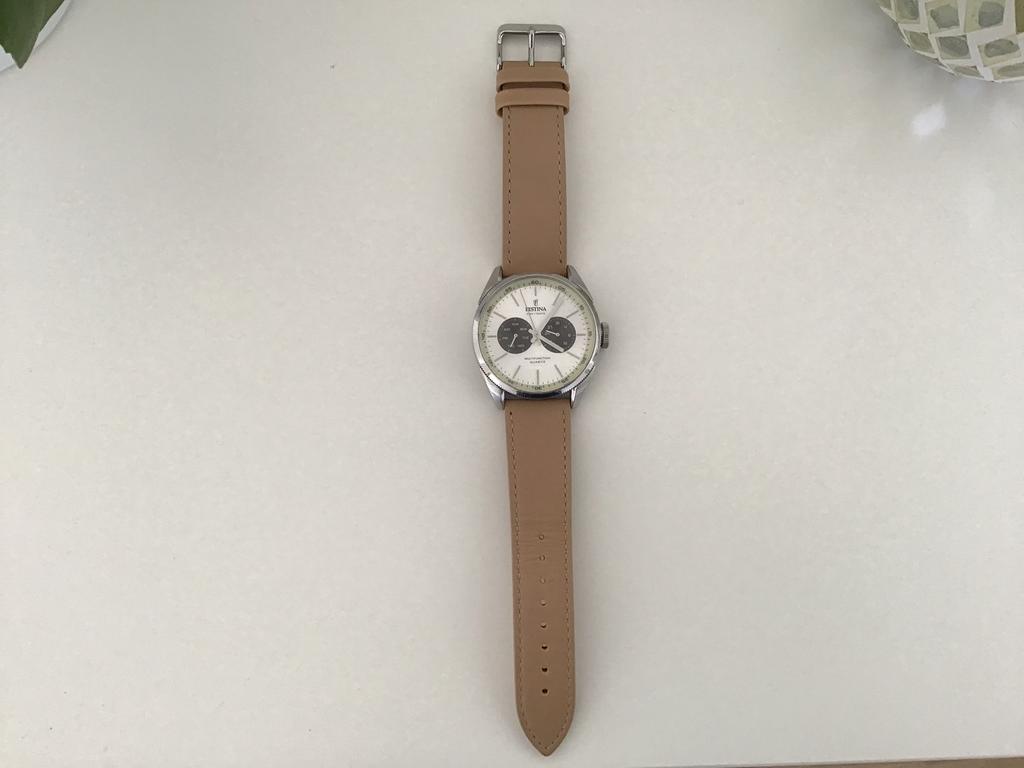 Festina horloge, Leer, Polshorloge, Zo goed als nieuw, Ophalen
