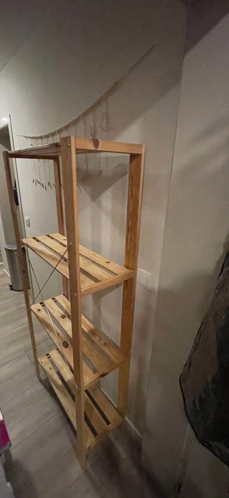 Houten rek IKEA, Huis en Inrichting, Ophalen, Zo goed als nieuw