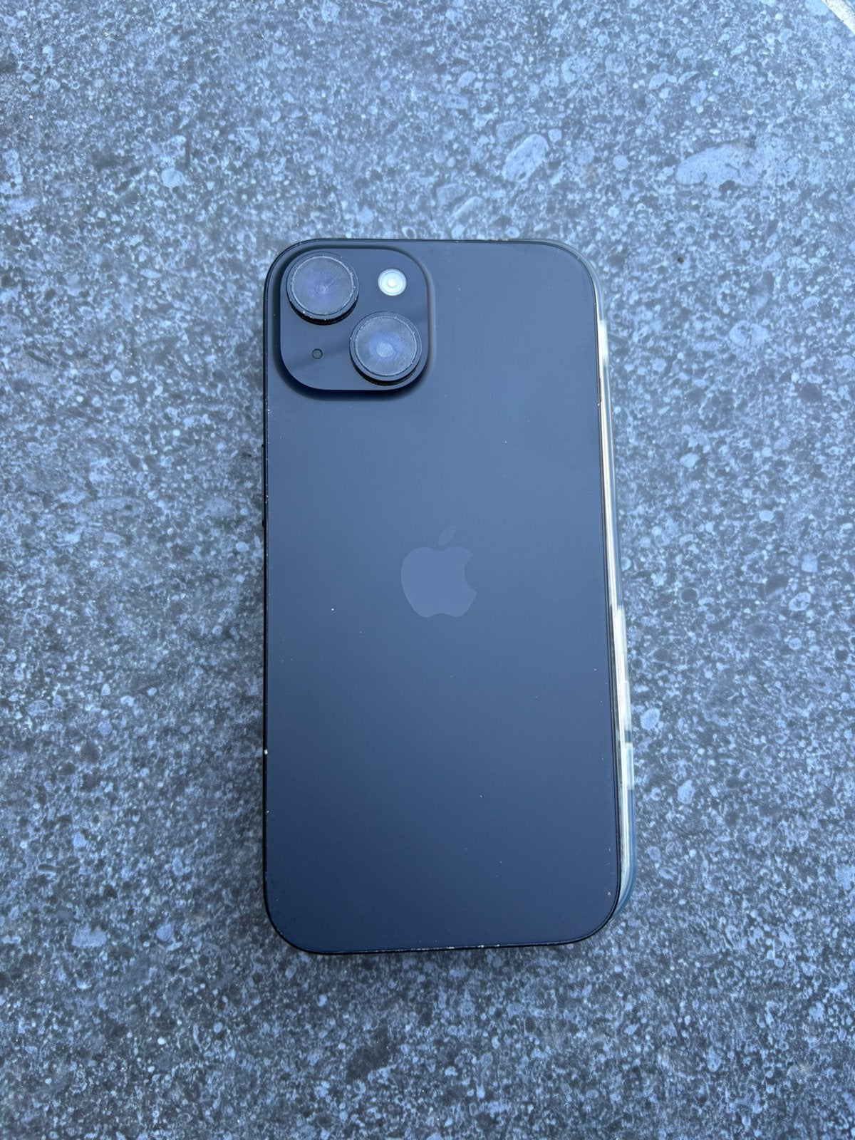 Zwarte iphone 15, 256gb, Télécoms, IPhone 15, Noir, Protecteur d'écran, Enlèvement