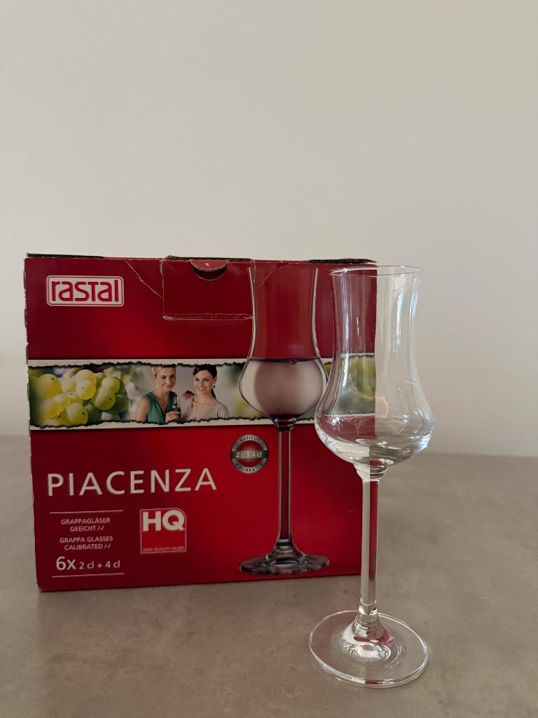 Rastal piacenza grappa glas, Verzamelen, Glas en Drinkglazen, Ophalen, Nieuw, Borrel- of Shotglas