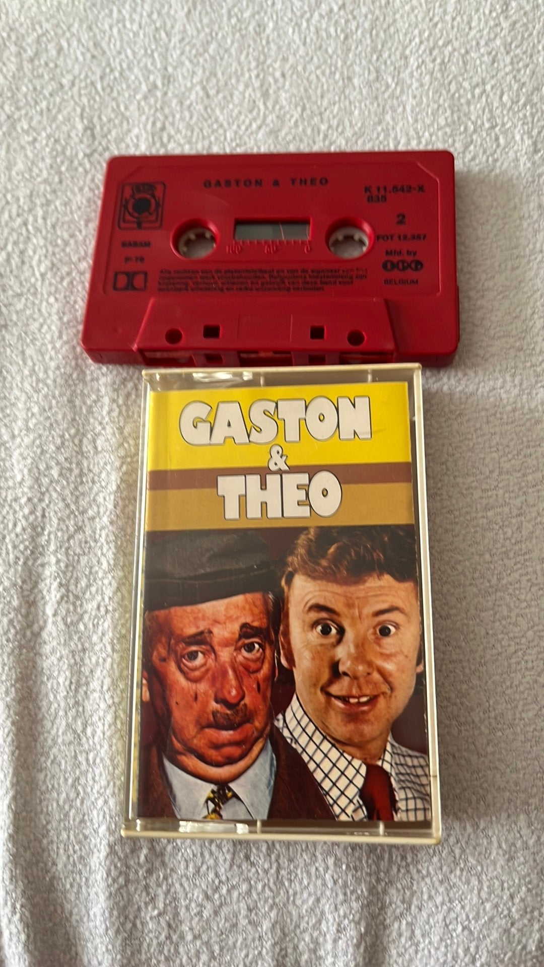 Muziekcassette Gaston en Theo voor verzamelaars, Cd's en Dvd's, Ophalen, Gebruikt, Nederlandstalig, 1 bandje