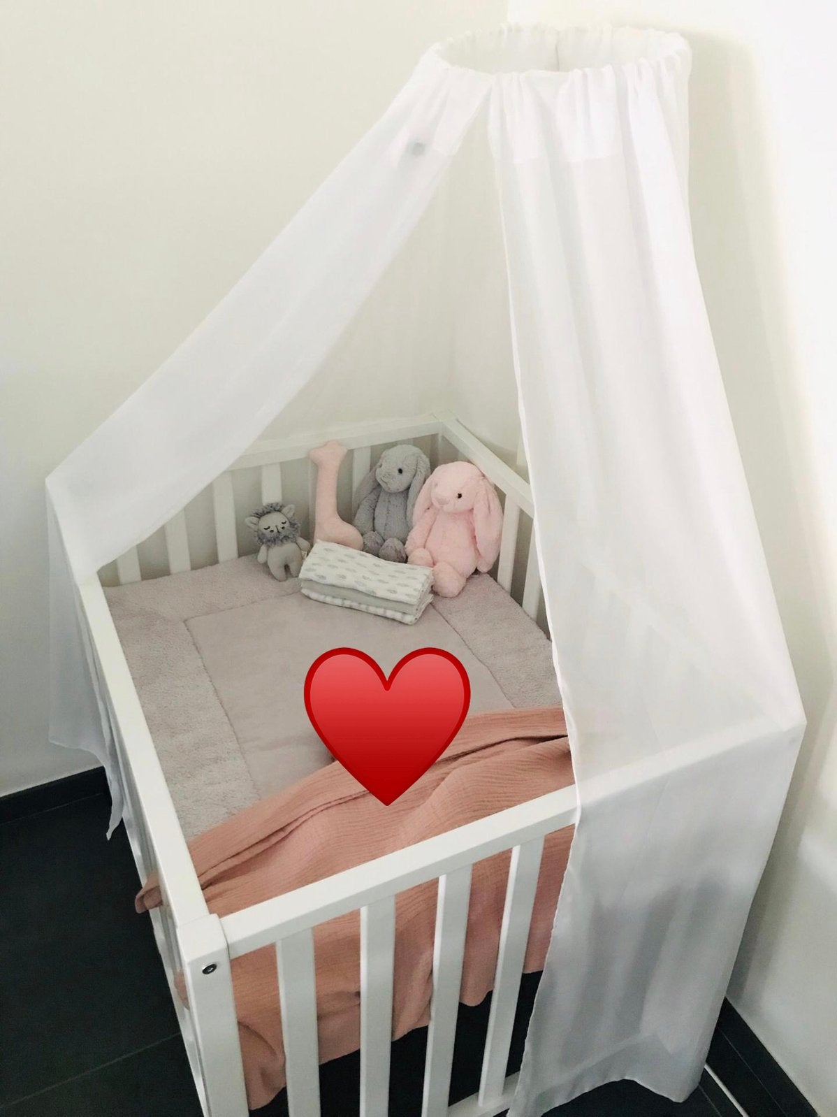 Wit hemeltje met staanstok, Kinderen en Baby's, Ophalen, Zo goed als nieuw