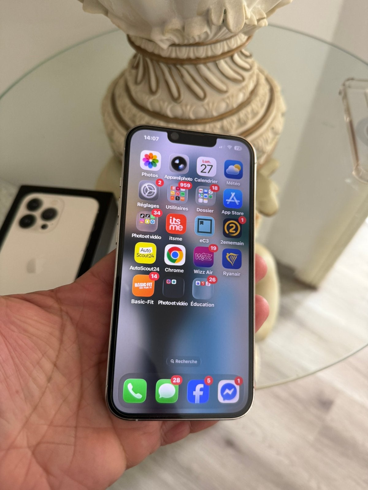 Iphone 13 Pro 128gb comme neuf, Télécoms, 128 GB, Enlèvement ou Envoi, Comme neuf, Blanc