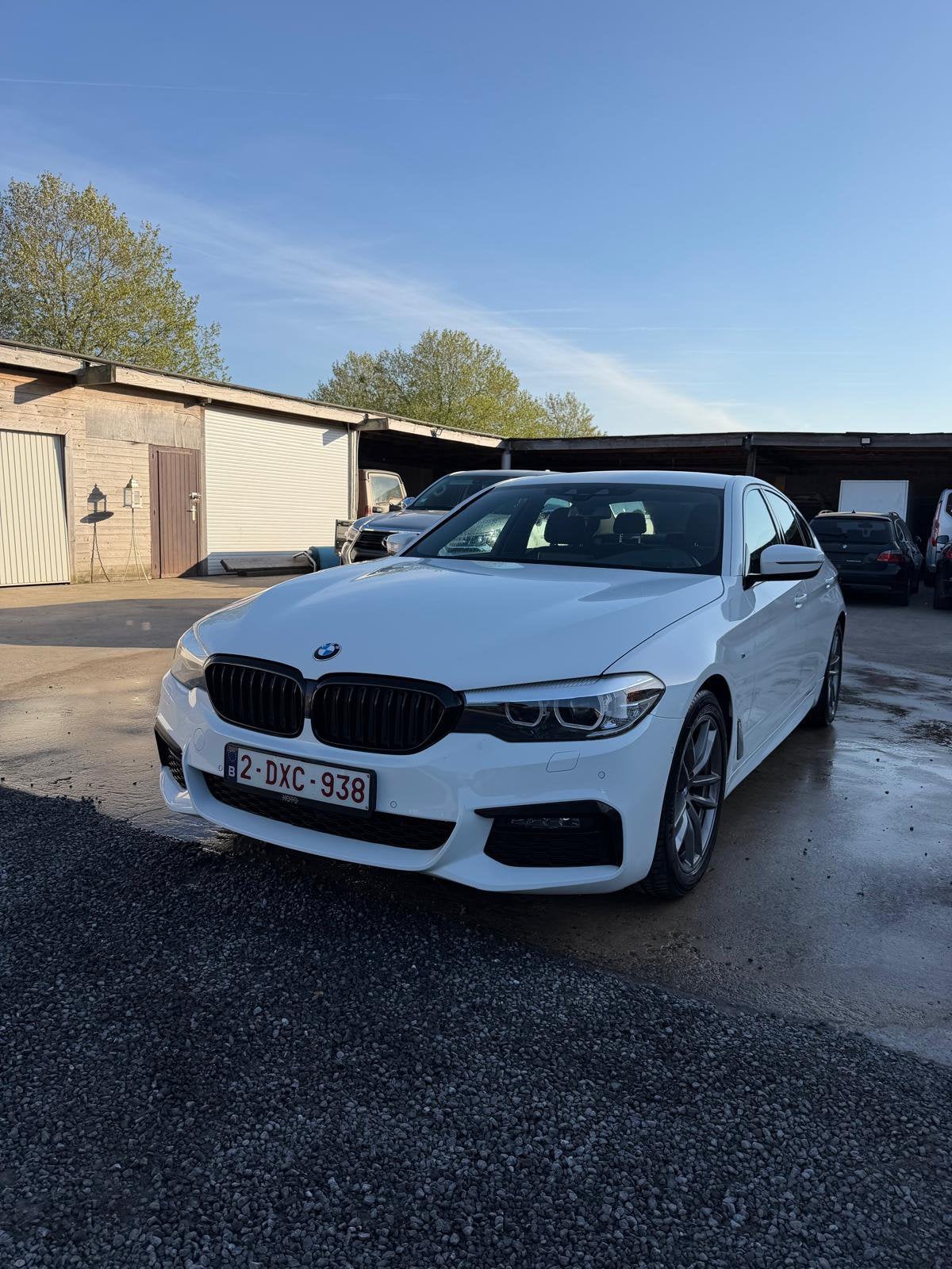 Bmw g30 520i benzine full Mpakket, Auto's, Automaat, Achterwielaandrijving, Alcantara, Wit