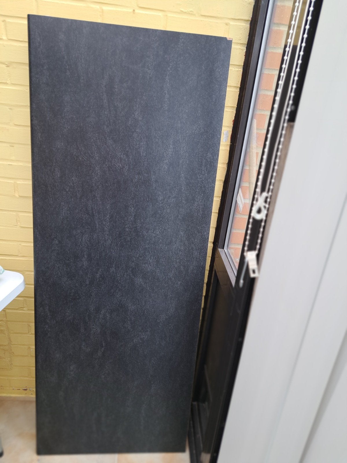 Werkblad keuken - zwart grafiet - afgerond - Hubo, Huis en Inrichting, Ophalen, Gebruikt