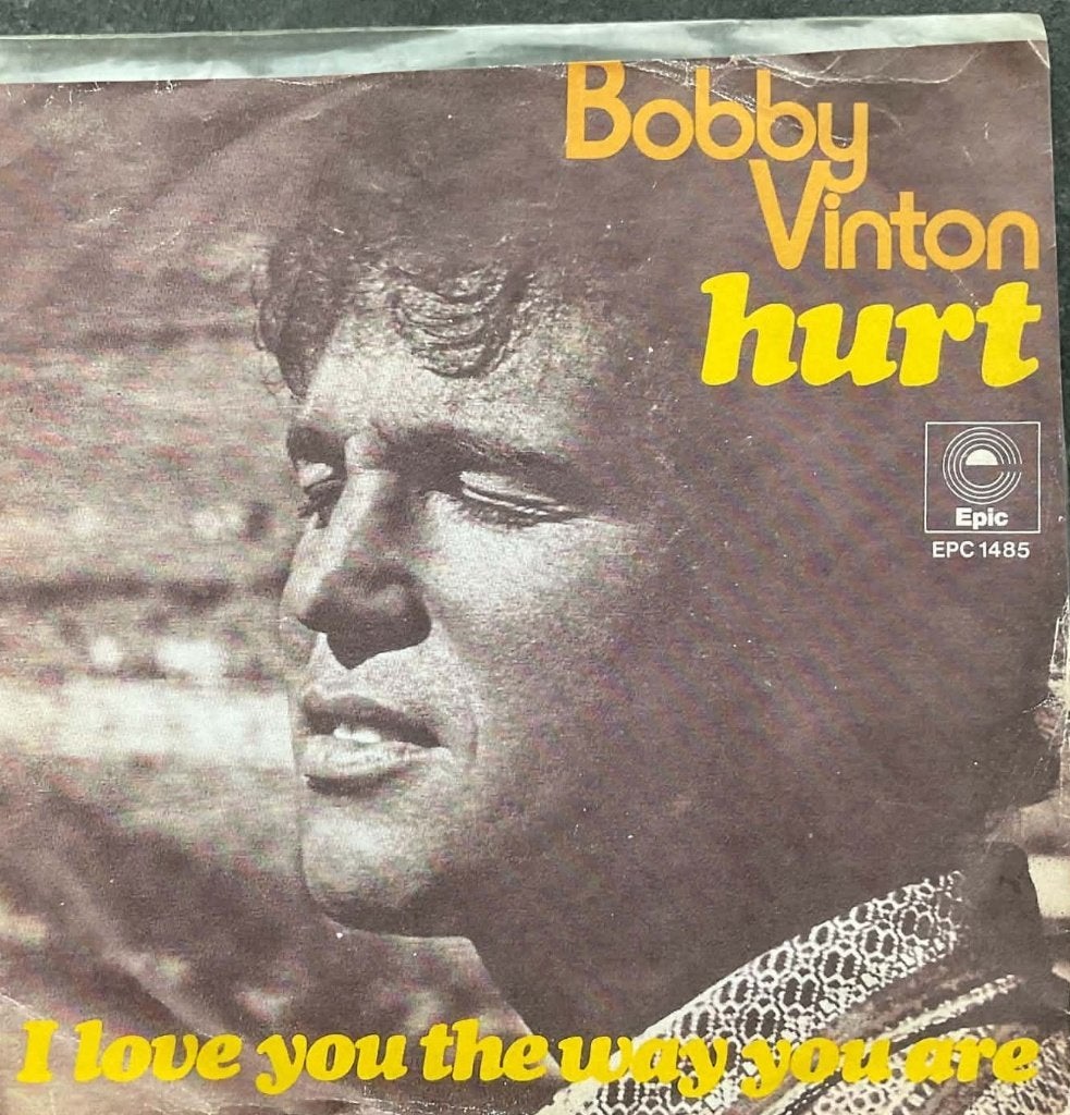 Bobby Vinton "Hurt", CD & DVD, Enlèvement ou Envoi, 7 inch, Autres genres, Utilisé