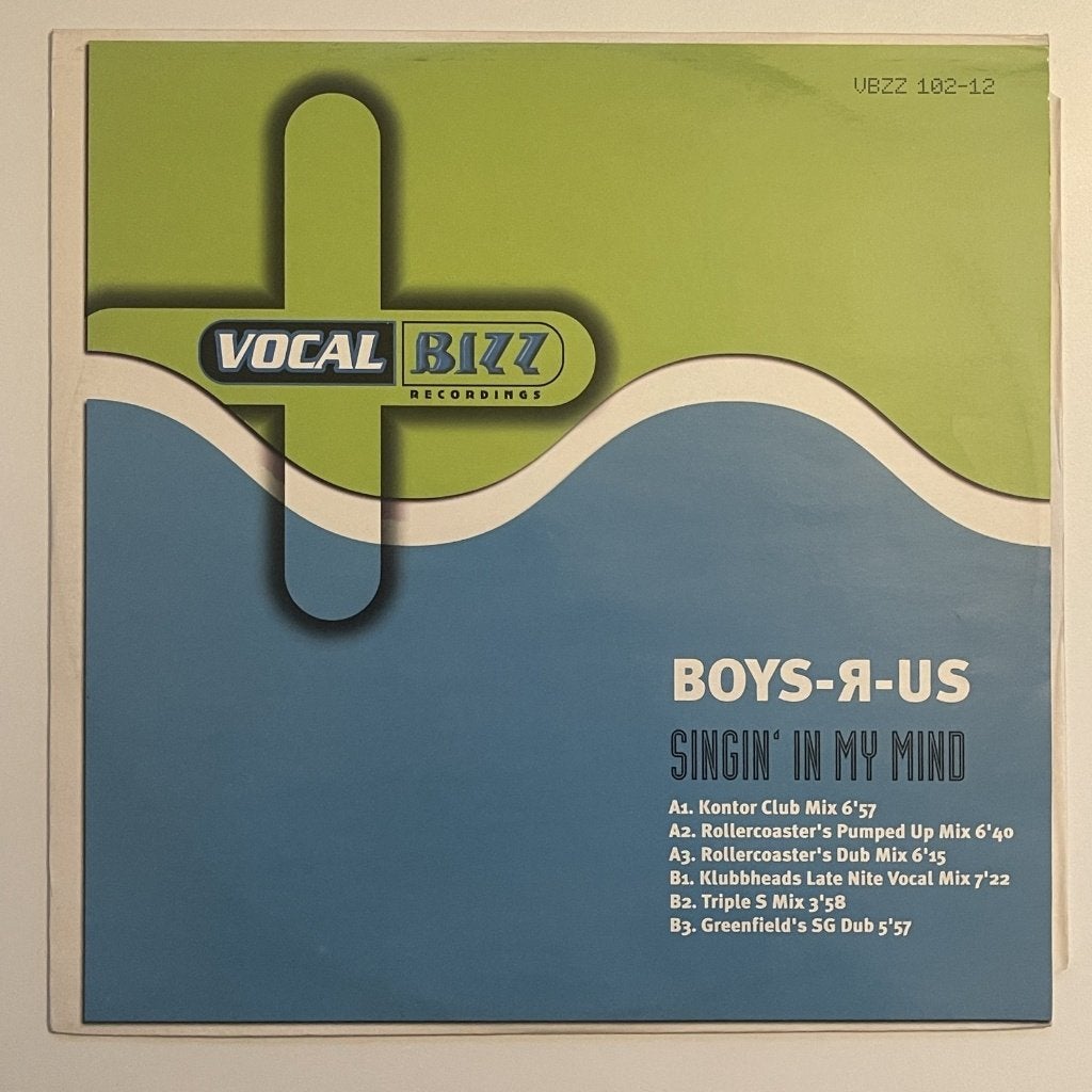 Boys-R-Us - Singin' In My Mind, Cd's en Dvd's, Ophalen of Verzenden, Zo goed als nieuw, 12 inch, House