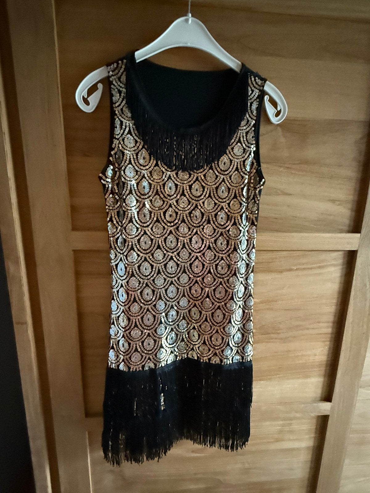 Flapper jurk - jaren 20 - Charleston, Kleding | Dames, Zwart, Nieuw, Boven de knie, Ophalen