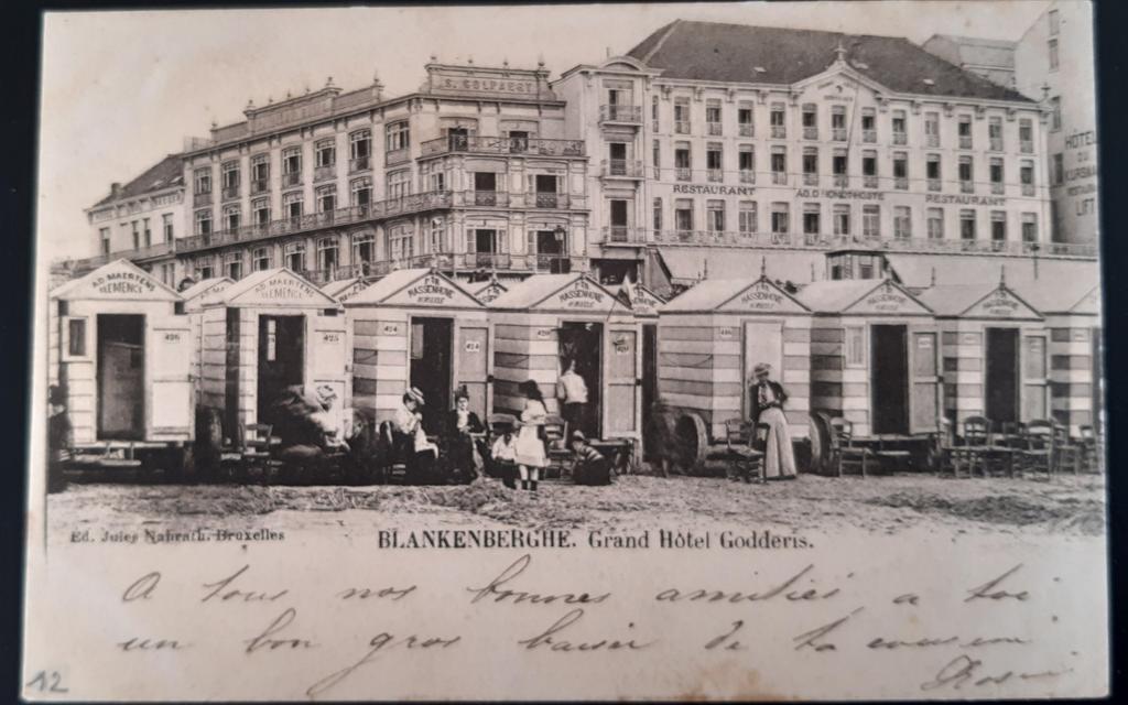 Blankenberghe BLANKENBERGE les cabines sur la plage STRAND, Verzenden