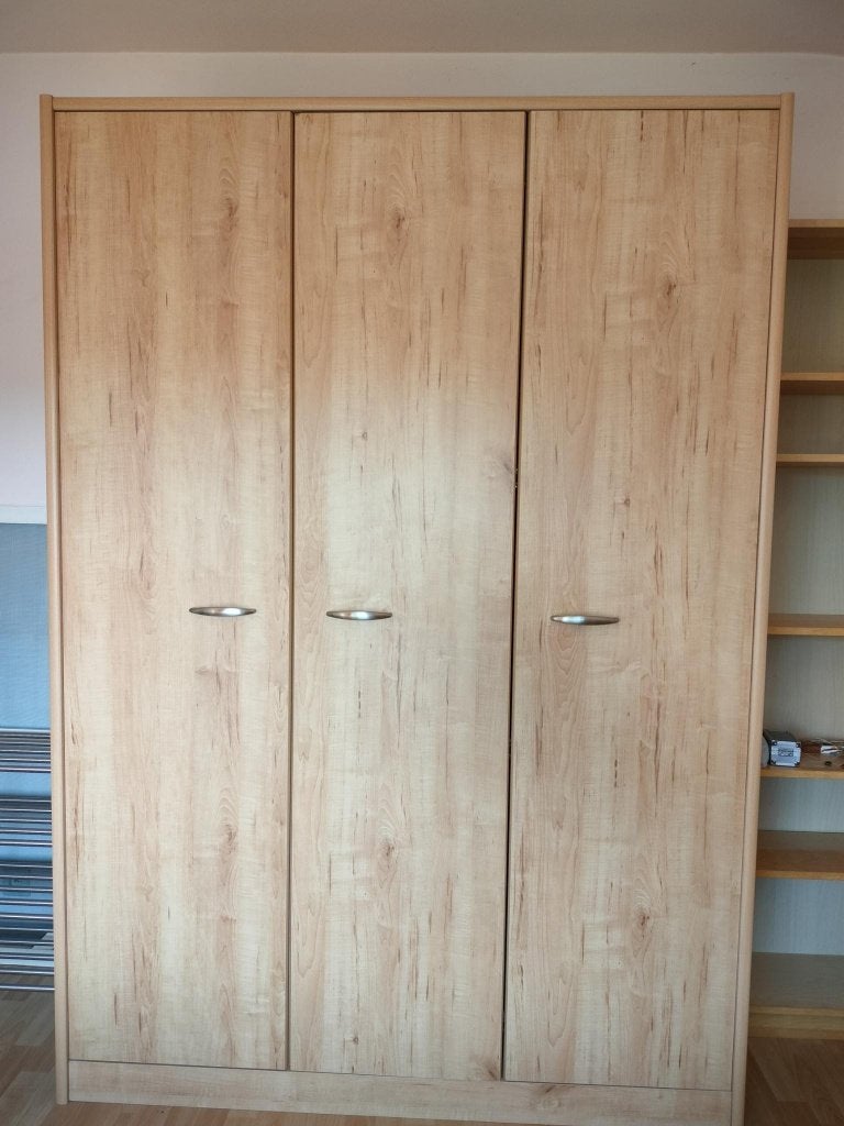 kleerkast, bed, nachtkastje, Maison & Meubles, Chambre à coucher | Chambres à coucher complètes, Enlèvement, Utilisé, Une personne
