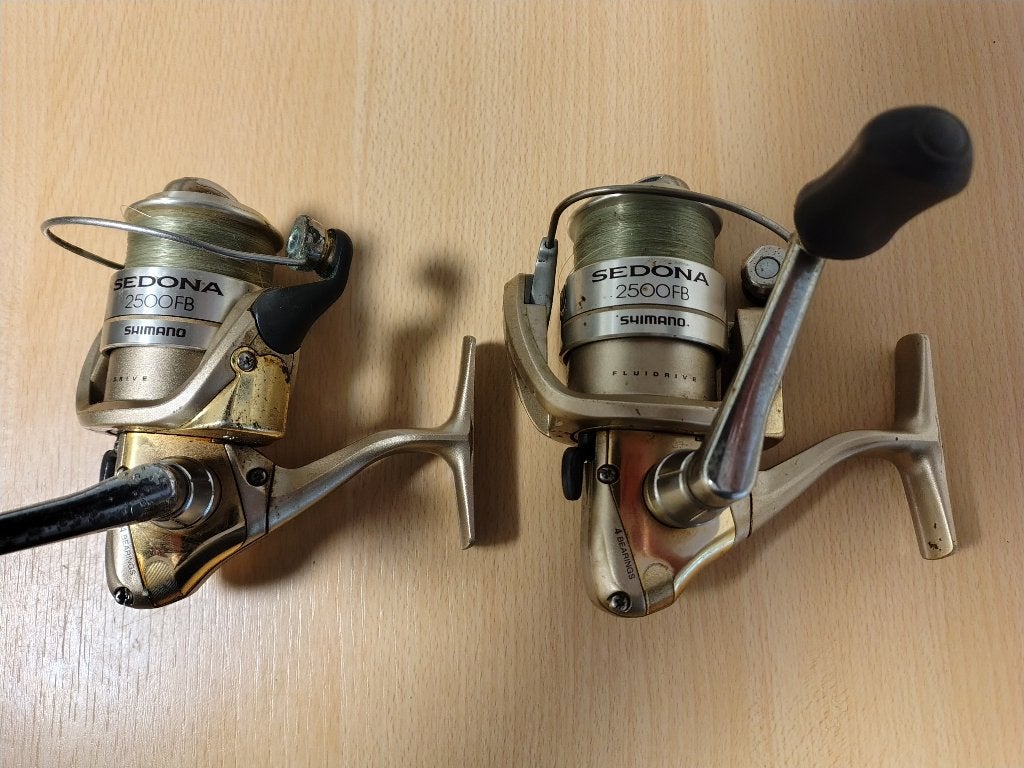 2 SPIN MOLENS SHIMANO SEDONA 2500 FD, Ophalen of Verzenden, Zo goed als nieuw, Molen